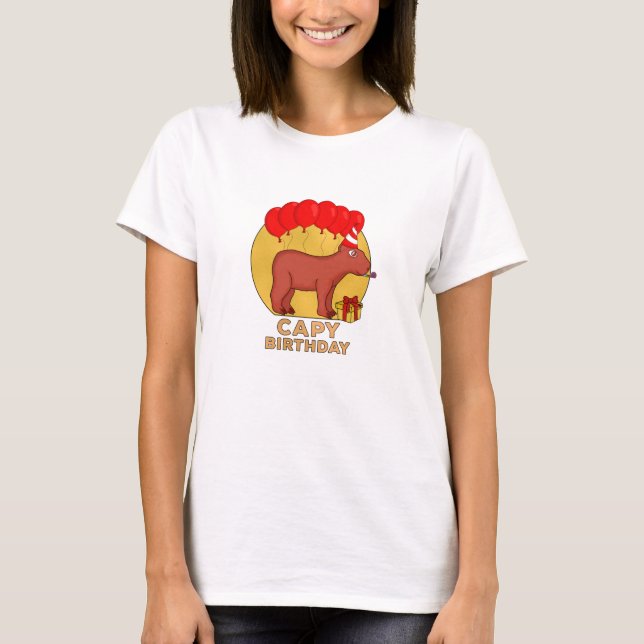 Camiseta Cumpleaños de Capy (Anverso)