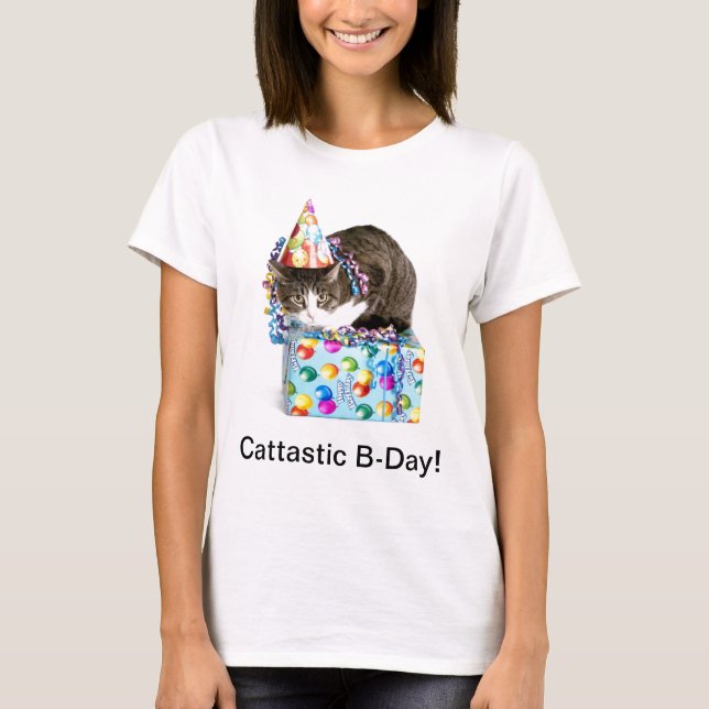Camiseta Cumpleaños de Cattastic (Anverso)
