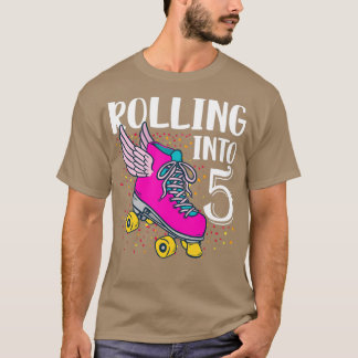 Camiseta Cumpleaños de Chicas de 5 años