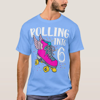 Camiseta Cumpleaños de Chicas de 6 años