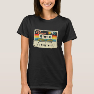 Camiseta Cumpleaños de Cinta Retro Vintage 1970