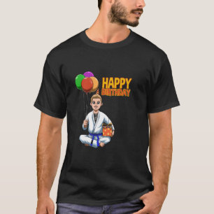 Camiseta Cumpleaños de cinturón azul de Jiu-Jitsu brasileño