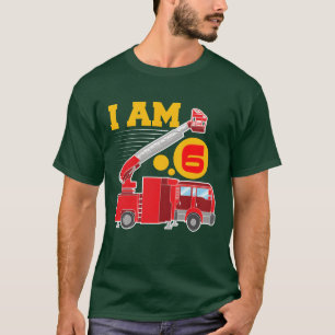 Camiseta Cumpleaños de coche de bombero soy familia