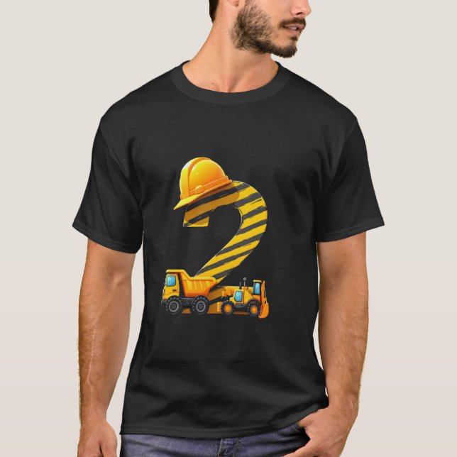 Camiseta Cumpleaños de Construcción (Anverso)