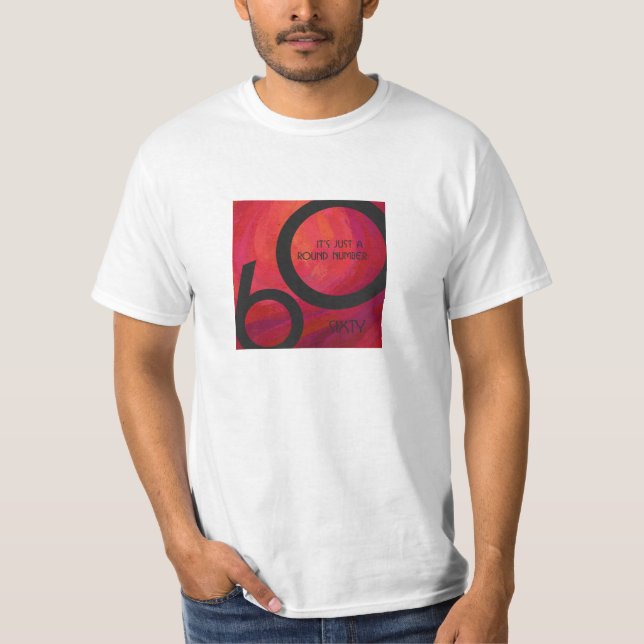 Camiseta Cumpleaños de Década 60 Rojo (Anverso)