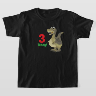 Camiseta Cumpleaños de dinosaurio de 3 años - Cumpleaños de