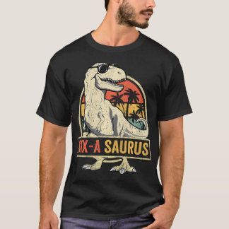 Camiseta Cumpleaños De Dinosaurio De 6 Años 6T Rex Dino Sei
