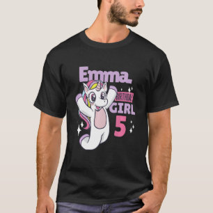Camiseta Cumpleaños de Emma para sus 5 años