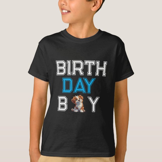 Camiseta Cumpleaños de Fiesta de Cachorros | Perro infantil (Anverso)