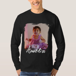 Camiseta Cumpleaños de foto genial personalizada y moderna