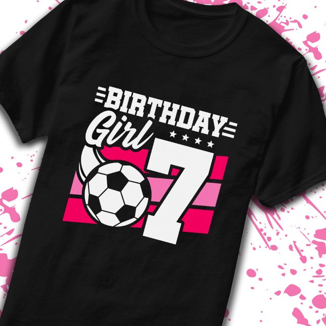 Camiseta Cumpleaños de Fútbol Chica de 7 años (Subido por el creador)