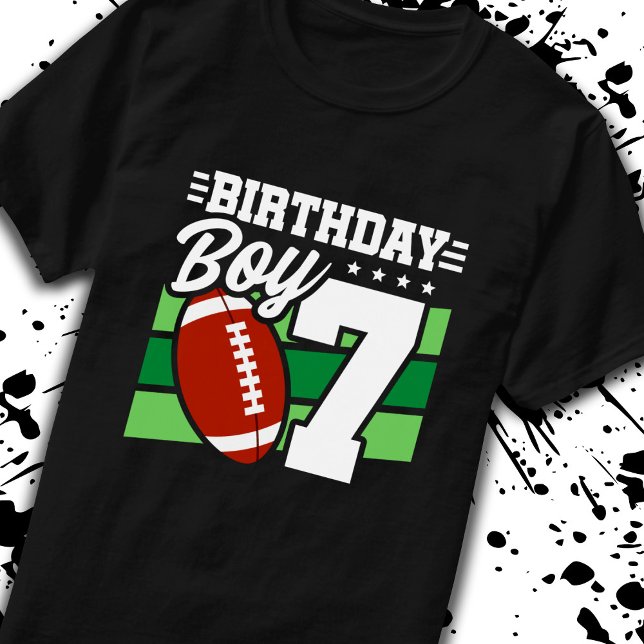 Camiseta Cumpleaños de Fútbol Niño de 7 años de edad (Subido por el creador)
