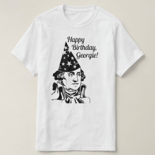 Camiseta Cumpleaños de George Washington