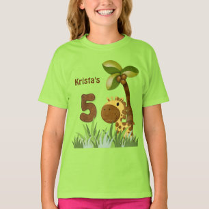 Camiseta Cumpleaños de Giraffe