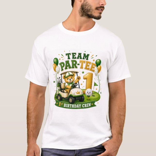 Camiseta Cumpleaños de Golf 1er  (Anverso)