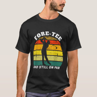 Camiseta Cumpleaños de golfista de golf antes y en par