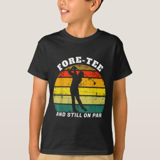 Camiseta Cumpleaños de golfista de golf antes y en par