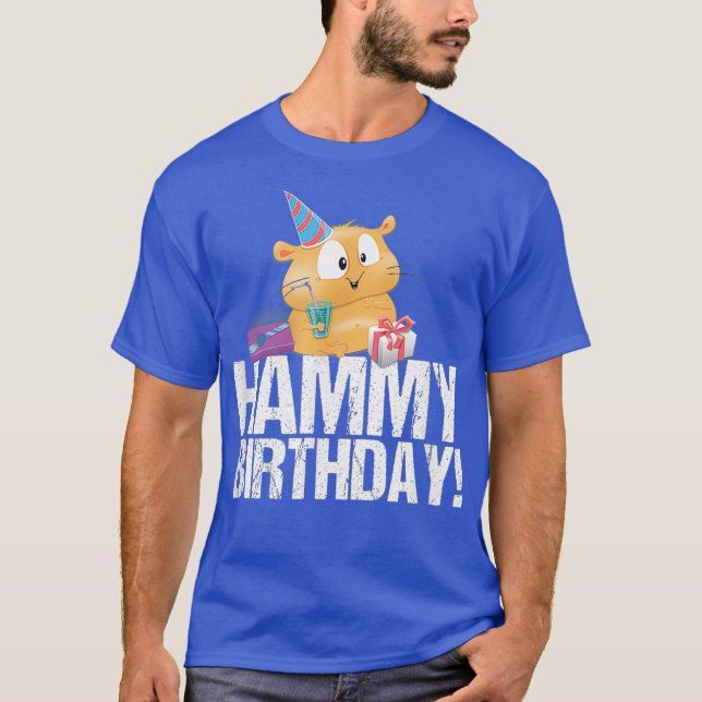 Camiseta Cumpleaños de Hammy - Regalo de cumpleaños feliz p (Anverso)