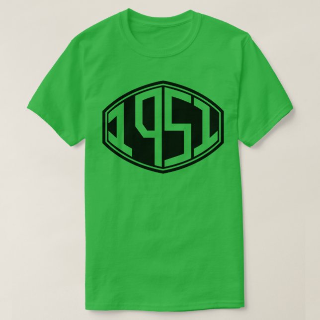 Camiseta Cumpleaños de Hipster Retro 1951 (Diseño del anverso)