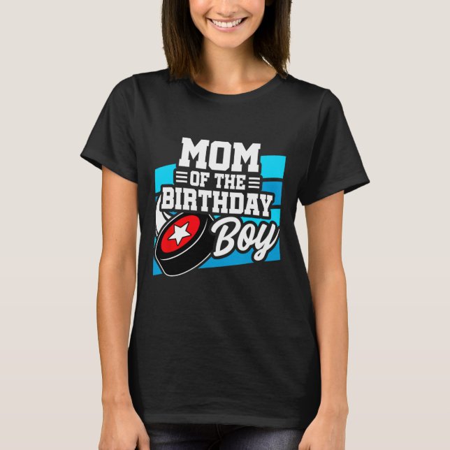 Camiseta Cumpleaños de hockey - Madre de cumpleaños - Nacim (Anverso)