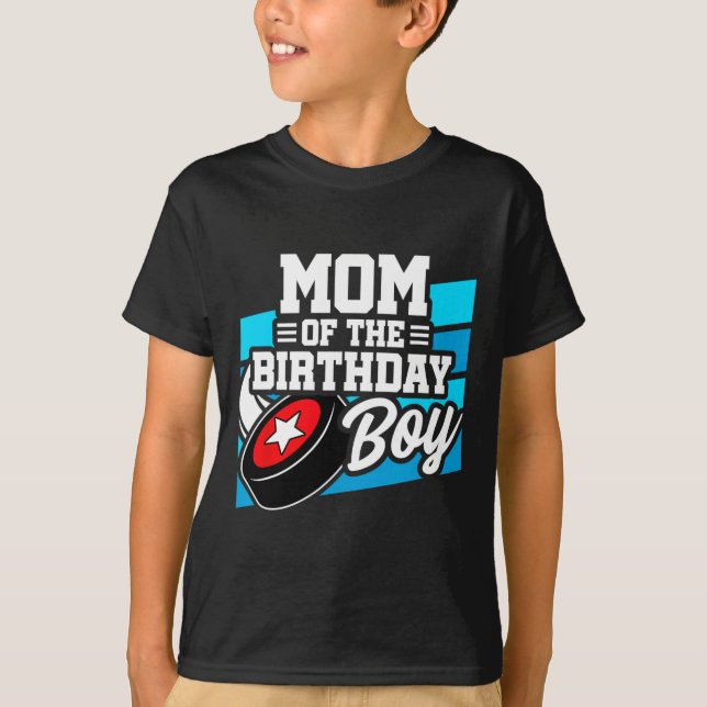 Camiseta Cumpleaños de hockey - Madre de cumpleaños - Nacim (Anverso)