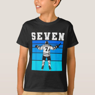Camiseta Cumpleaños de Hockey Niño 7 Siete Cumpleaños de Ho