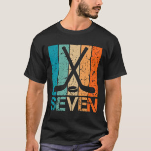 Camiseta Cumpleaños de Hockey número 7 para niño o niña de