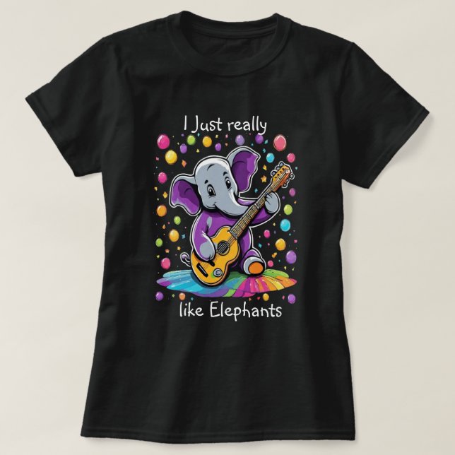Camiseta Cumpleaños de Jazzy Elephant Serenade (Diseño del anverso)
