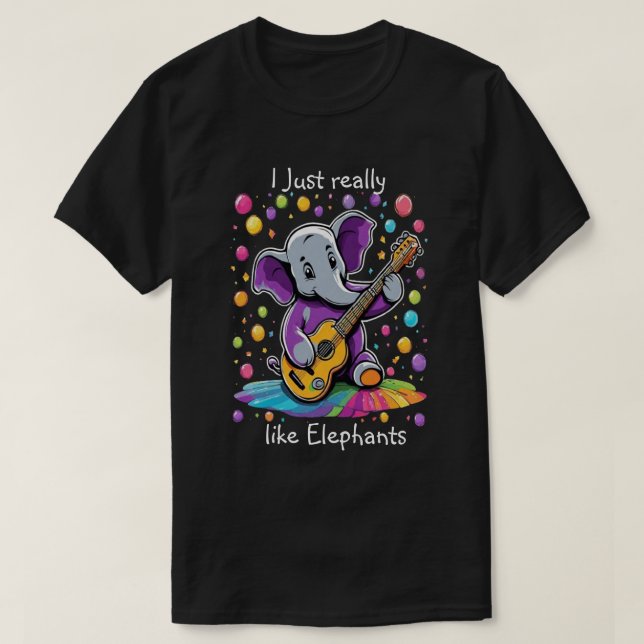 Camiseta Cumpleaños de Jazzy Elephant Serenade (Diseño del anverso)