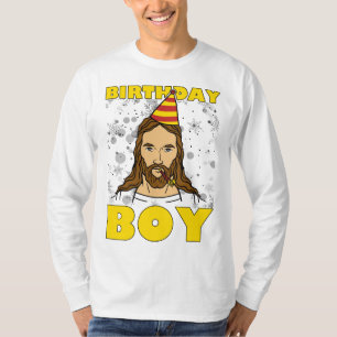 Camiseta Cumpleaños de Jesús del muchacho del cumpleaños