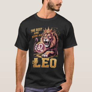 Camiseta Cumpleaños de Julio Agosto León El Mejor Arte Naci