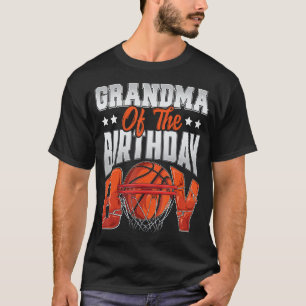 Camiseta cumpleaños de la abuela de baloncesto Boy Family B