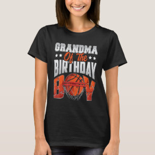Camiseta cumpleaños de la abuela de baloncesto Boy Family B