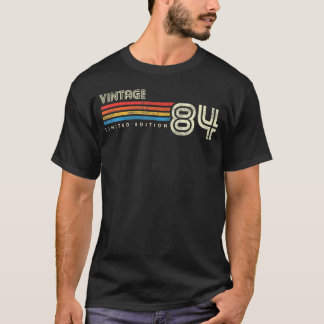 Camiseta Cumpleaños de la banda de pecho de 1984