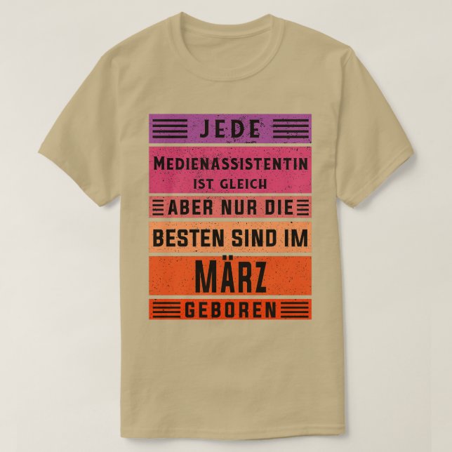 Camiseta Cumpleaños de la comercialización Asistente para m (Diseño del anverso)