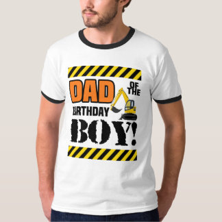 Camiseta Cumpleaños de la construcción - papá del muchacho