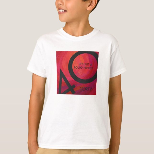Camiseta Cumpleaños de la Década Roja 40 (Anverso)