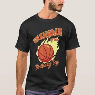 Camiseta cumpleaños de la familia de baloncesto