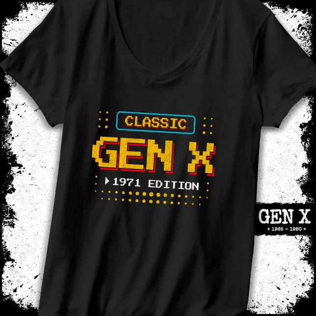 Camiseta Cumpleaños de la generación X de juegos retro clás (Subido por el creador)