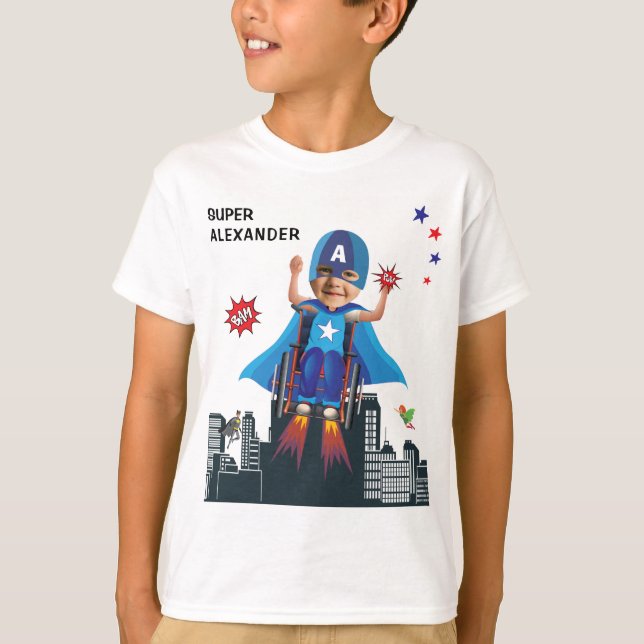 Camiseta Cumpleaños de la inhabilitada Superheroína de vuel (Anverso)