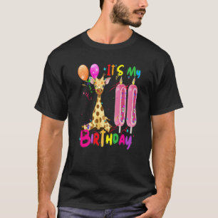 Camiseta Cumpleaños de la jirafa es mi undécimo cumpleaños