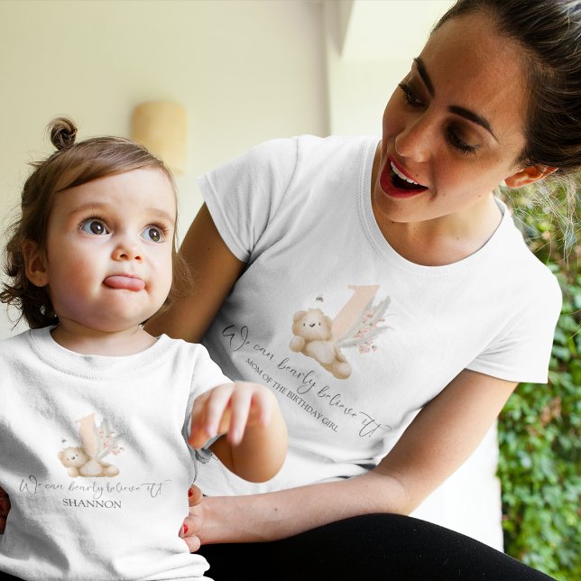 Camiseta Cumpleaños de la mamá osa y abeja (Subido por el creador)