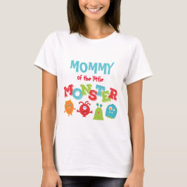 Camiseta Cumpleaños de la mami del pequeño monstruo