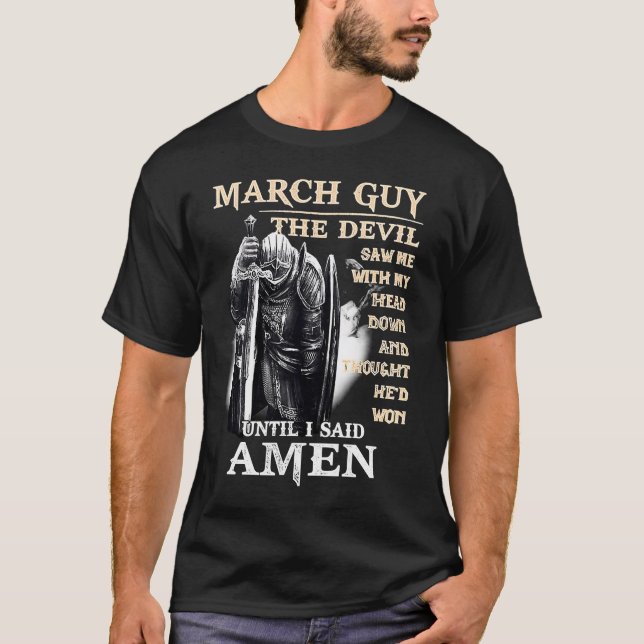 Camiseta Cumpleaños De La Marcha Del Hombre De Marzo (Anverso)