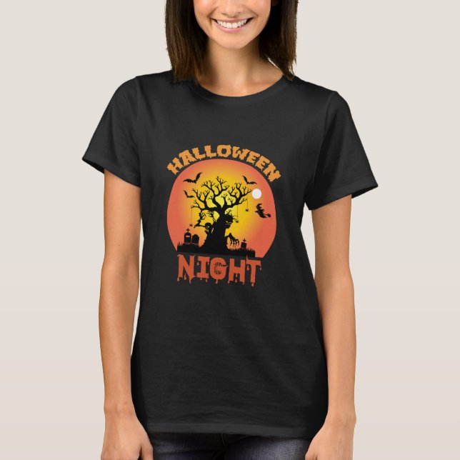 Camiseta Cumpleaños de la noche de Halloween (Anverso)