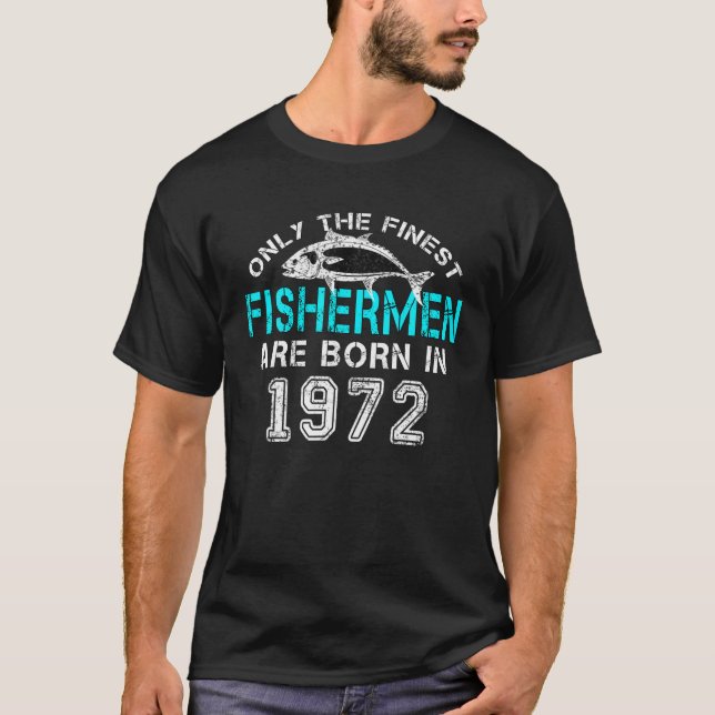 Camiseta Cumpleaños De La Pesca De 50 Años Nacido En 1972 5 (Anverso)