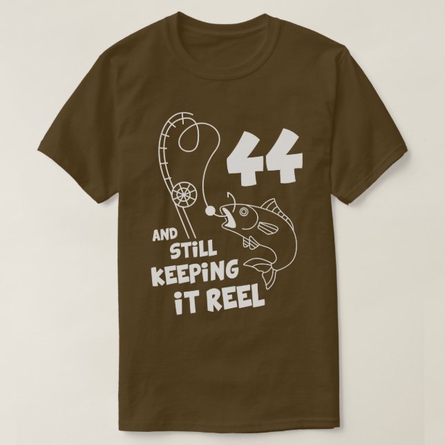 Camiseta Cumpleaños de la Pesca Regalo de cumpleaños 44 de  (Diseño del anverso)
