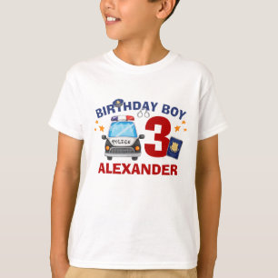 Camiseta Cumpleaños de la policía