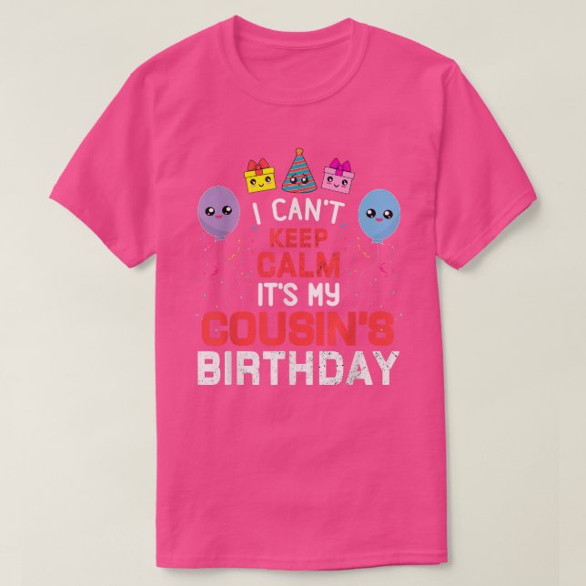 Camiseta Cumpleaños de la Prima (Diseño del anverso)