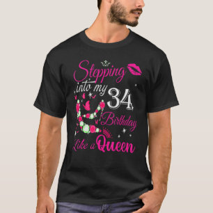 Camiseta Cumpleaños De La Reina De La Mujer Entrando A Mi 3